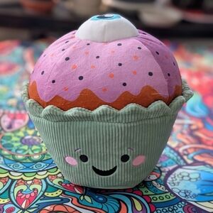 NWT Rare POP! Plush Squish Halloween Cupcake with Eyeball 10" Never Used